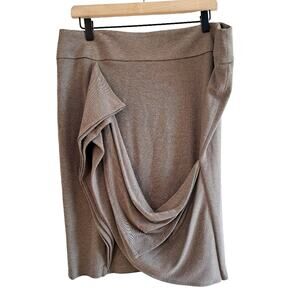 Ronen Chen Drape Front Skirt